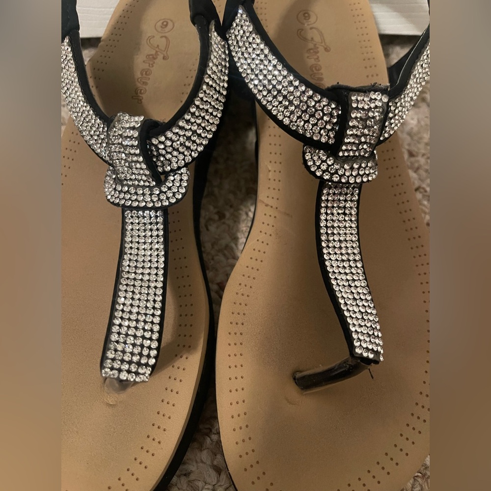Ladies Fashion Black Sandals - Picture 2 of 6